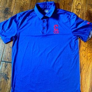 Under Armour heatgear MLB Fanatics Cleveland Indians/Guardians Polo Shirt